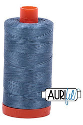 Aurifil Mako 50wt Cotton 1300 m 1422 yd. spool - 1126 Blue Grey
